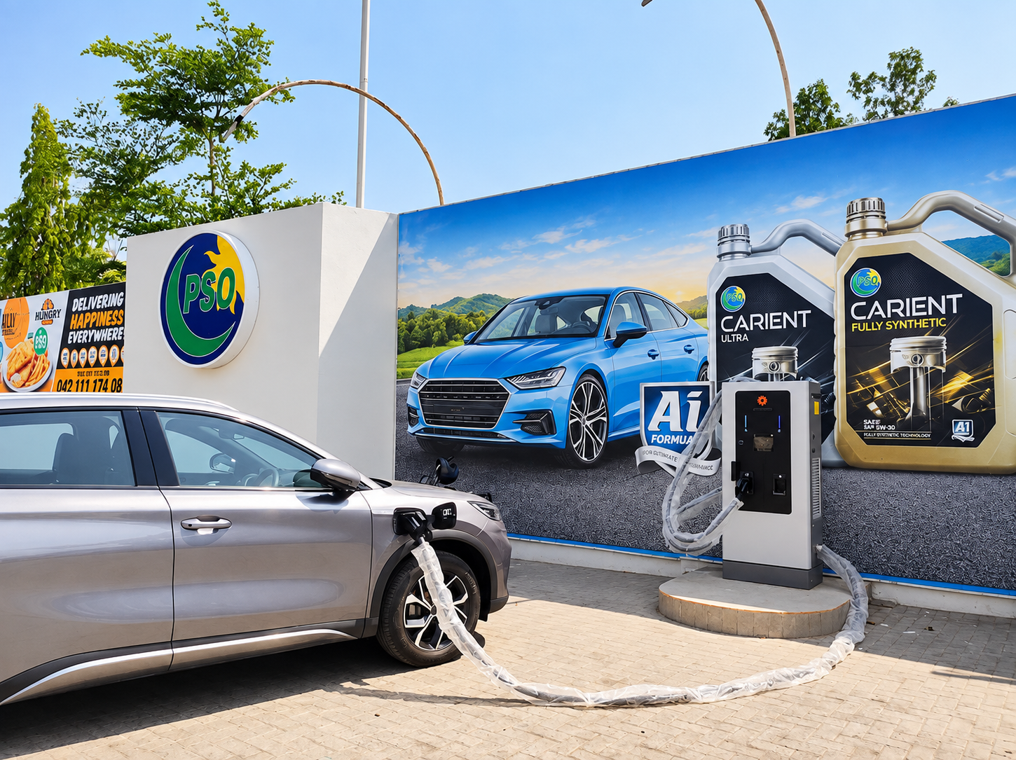 Workplace EV charging stations